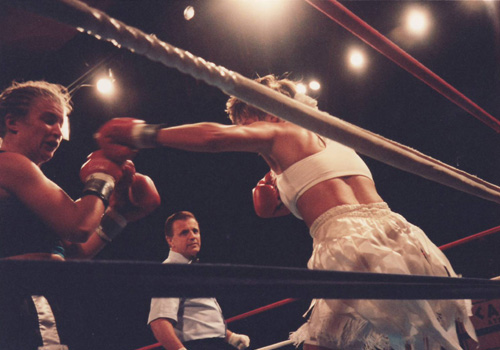 Helga Risoy fighting Collins